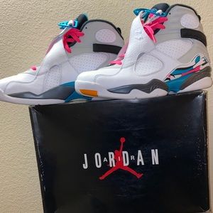 Brand new retro 8 south beach colorway size 10